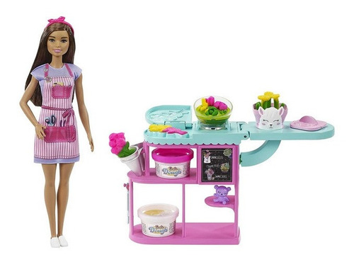 Muñeca Barbie Florista (super Completa)