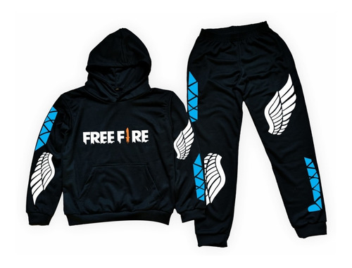 Conjunto Deportivo Canguro Y Pantalon Free Fire Angelical