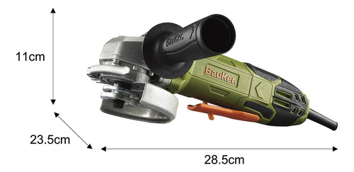 Esmeril Angular Eléctrico 4 1/2 820w Bauker