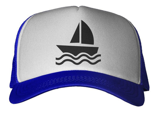 Gorra Velero Barco Nevagando Vector