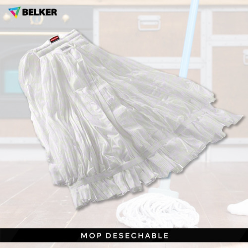 Mop Desechable Rubbermaid Blanco 10 Pzas