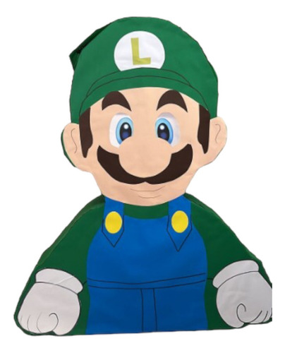Piñata Luigi Amigo Mario Gamer Nintendo Cumpleaños Artesanal