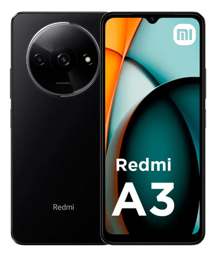 Celular Xiaomi Redmi A3 64gb, Cámara Principal 8mp, Negro