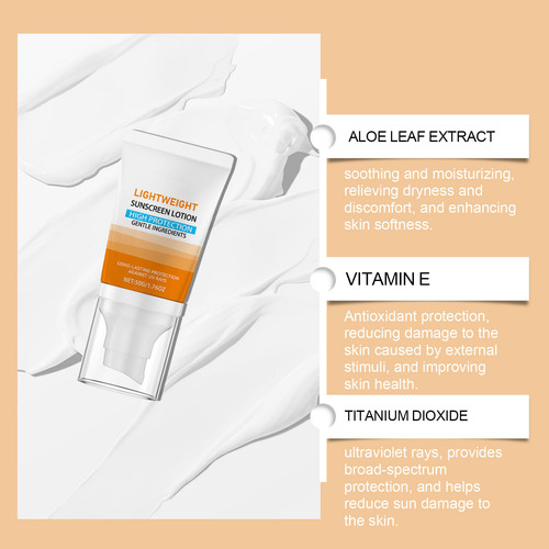 Una Crema De Protección Solar Ligera Con Una Fuerte Protecci