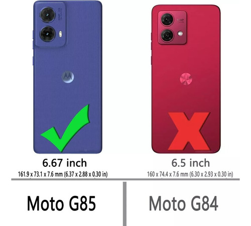 Funda Transparente Protect Cam Para Motorola G85 5g Palermo Transparente Transparente