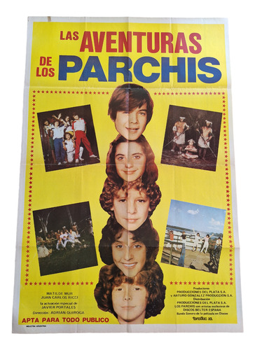 Poster Afiche Cine Argentino Las Aventuras De Los Parchis *