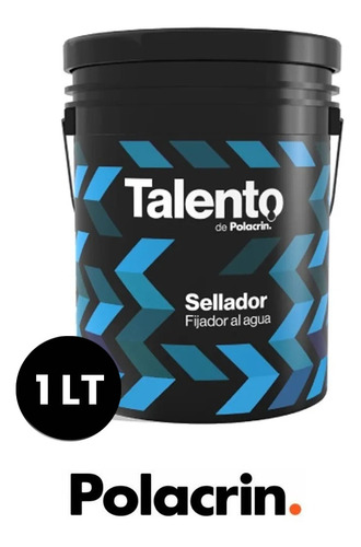 Imagen 1 de 10 de Fijador Sellador Al Agua Polacrin Talento 1 Lt Rapido Secado