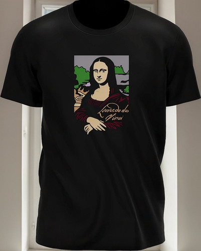 Remera Con Imagen Del Cuadro La Gioconda Leonardo Da Vinci