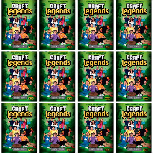 Álbum Craft Legends Oficial + 100 Figurinhas (20 Envelopes)