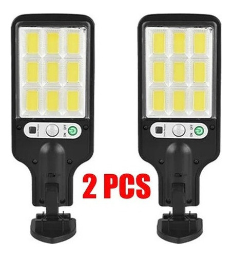 2pcs Farolas Solares Al Aire Libre Focos 200w B