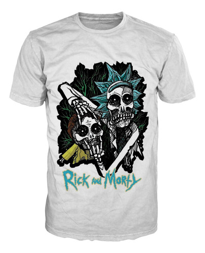 Camiseta Rick Y Morty Fanart-8 Serie Tv Clasica