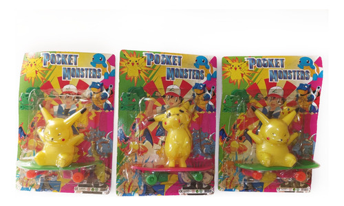 Lote Muñecos Pikachu Poket Monsters