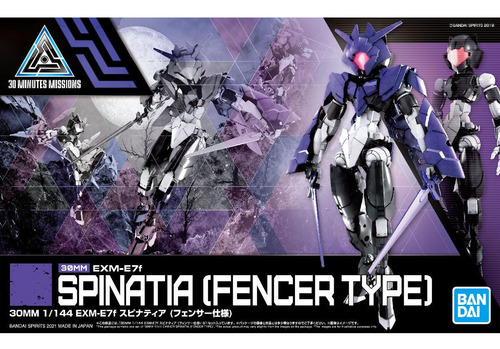 Bandai Hg 30 Minutes Missions Spinatia Fencer Type Gunpla