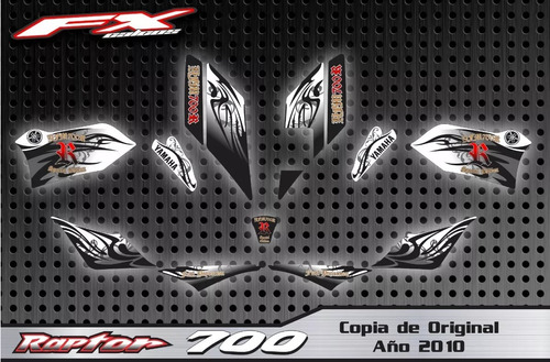 Calcos Opcionales Yamaha Raptor 700 2010 Se Fxcalcos2