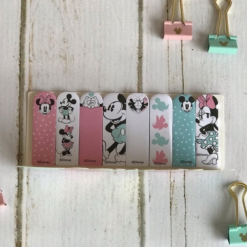 Banderitas Señaladoras Mickey Mouse Minnie Mooving Pastel X8