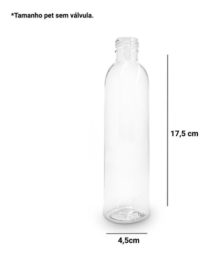 Imagem 3 de 5 de Frasco Pet Borrifador De 200ml Com Válvula Gatilho Pulveriza
