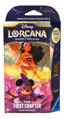 Lorcana Disney Tcg Starter Deck Ámbar Y Amatista 8 Años