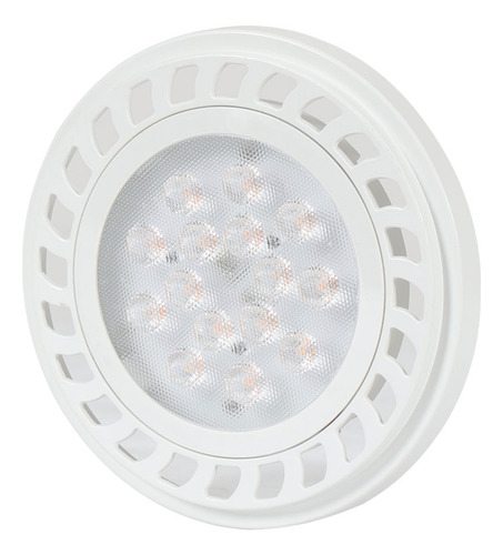 Lampara Foco Led Ar111 11w Luz Calida Dimerizable 3000k Gu10 Compatible 40000hs Hogar Oficina Para Tacho Teatro