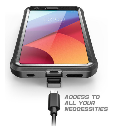 Funda Supcase Unicorn Beetle Pro Para Lg G6 Y G6 Plus Negro/negro Nombre Del Diseño