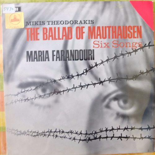 Vinilo Mikis Theodorakis The Ballad Of Mauthausen Six Songs (Usado)