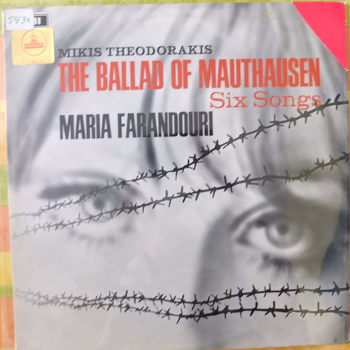 Vinilo  Mikis Theodorakis The Ballad Of Mauthausen Six Songs