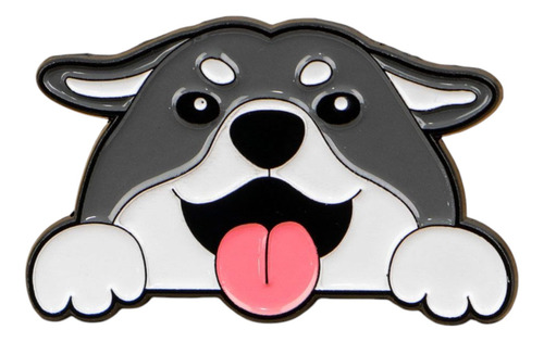 Pin / Broche Metálico Perros Kawaii / Razas / Mascotas Husky B Perros