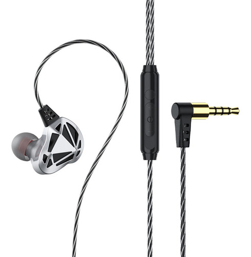 Auriculares Intrauditivos Con Cable De 3,5 Mm Gris