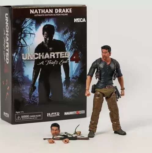 Figure Action Boneco Nathan Drake Uncharted 4 Neca