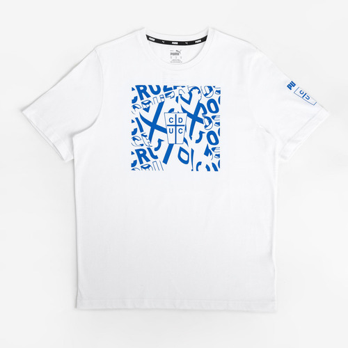 Polera Puma Universidad Católica Graphic Tee Blanca Hombre