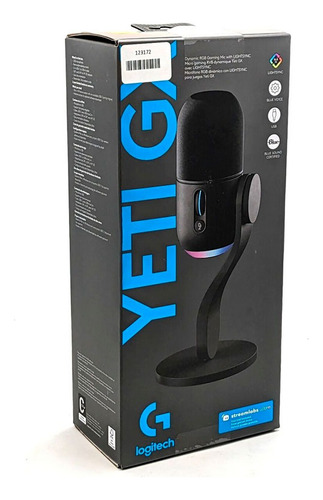 Micrófono Logitech Yeti Gx Rgb Lightsync Supercardioide