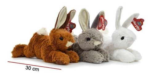 Imagen 5 de 5 de Peluche Conejo Echado 28cm Original Phi Phi Toys