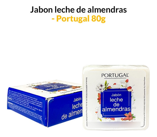 Jabon Leche De Almendras 80g  Portugal