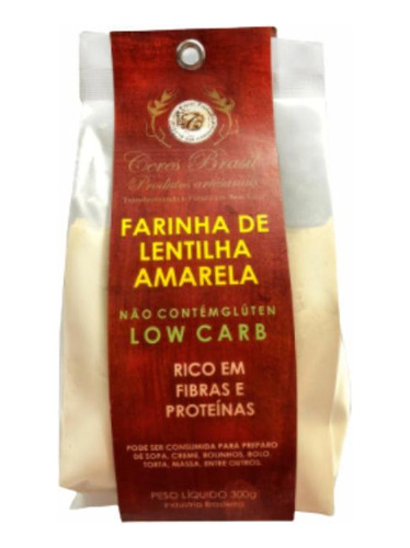 Kit 3x: Farinha De Lentilha Amarela Sem Glúten Ceres 300g