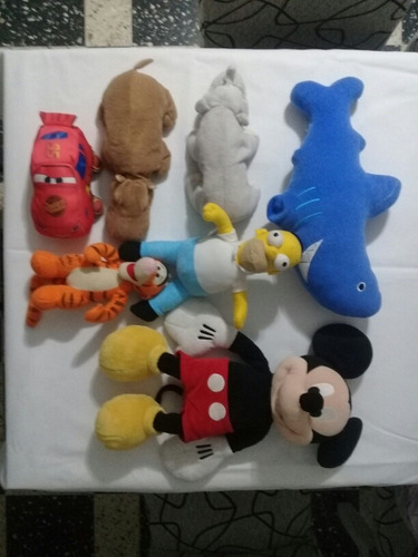 Lote De 7 Peluches Para Niños Y Niñas. Usados. (Usado)