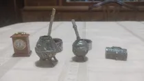 Comprar Reloj Miniatura + Mates + Servilleteros + Pastillero Adornos