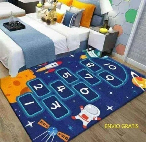 Alfombra Tapete Didáctico Para Niños Base Anti Deslizante