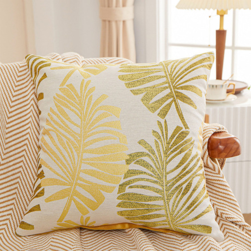 Funda De Almohada Con Forma De Hoja De Palmera Para Sofá Mes