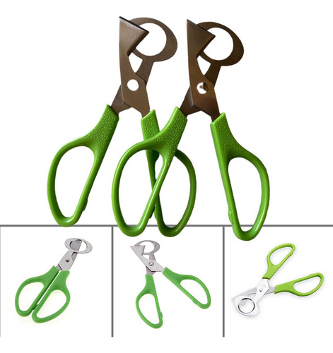 Tijeras Fáciles Para Cortar Huevos De Codorniz, 14 Cm, 2 Uni