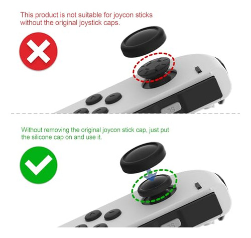 Paquete De Fundas De Joystick De Silicona Para Switch, Color