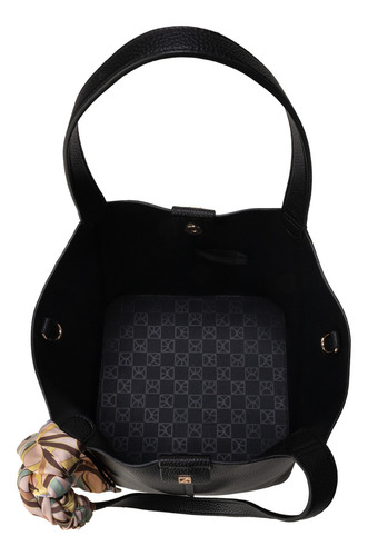 Bolsa Tote Cloe Ixinali Grande Color Negro