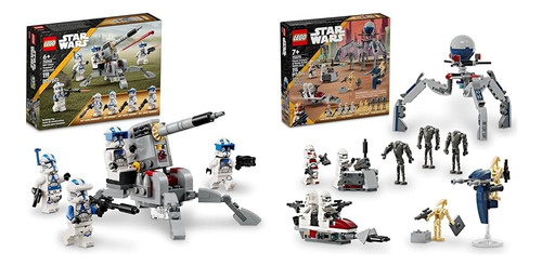 Set Lego Batalla Clone Troopers Para Niños 1-5 Años-
