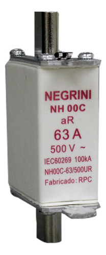 Fusivel Nh Ultra Rapido Ar 63a Negrini Nh 00c 63 500 Ur