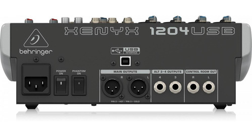 Mezcladora Behringer 12 Canales 4 Xlr 2 Aux, Xenyx1204usb