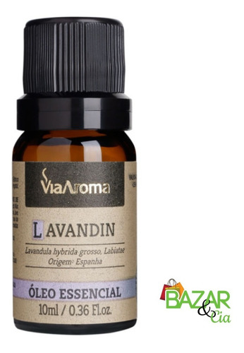 Óleo Essencial Lavandin Difusor 10ml Via Aroma Aromaterapia