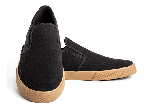 Imagen 3 de 5 de Zapatillas Panchas Va Skate Negro/caramelo Lona Envió Gratis