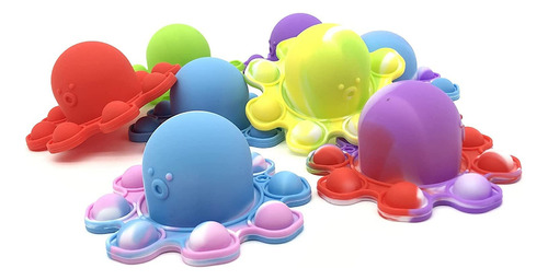 Pop It Fidget Toy Pulpo Reversible Antiestrés Verde