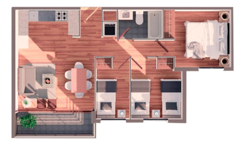 Departamento En Arriendo De 3 Dorm. En Llanquihue