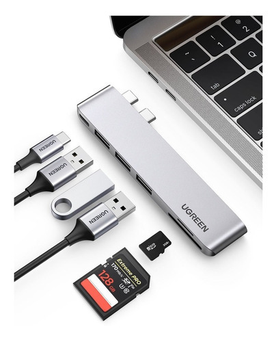 Hub Usb C A Thunderbolt 3 100w Pd 10gbps Para Macbook Ugreen 60560