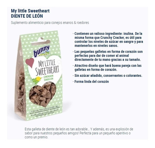 Bunny My Sweetheart Diente De Leon 30 Gr