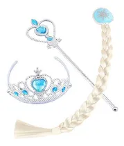 Comprar Set Disfraz Frozen Elsa Trenza + Tiara + Varita